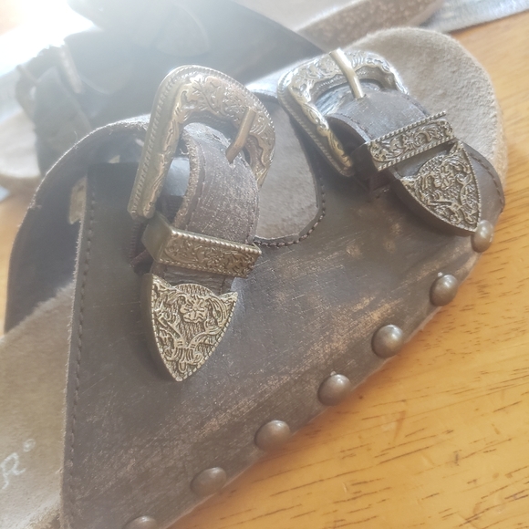 Roper Shoes New Roper Desiree Leather Sandals Sz 7 Poshmark